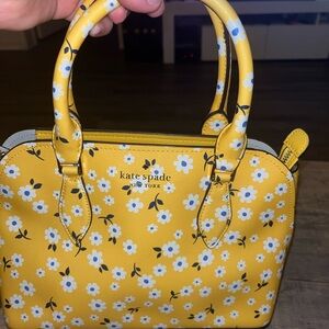 Kate Spade Yellow and White Floral Satchel